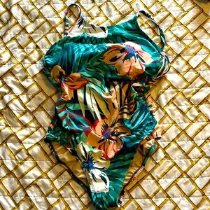 Lina sol one piece swimwear bathing suit size large